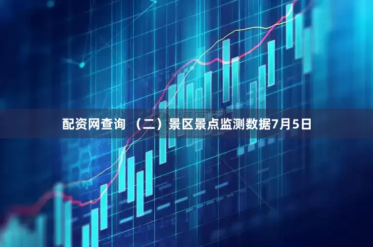 配资网查询 （二）景区景点监测数据7月5日