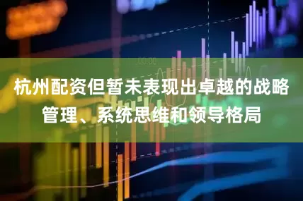 杭州配资但暂未表现出卓越的战略管理、系统思维和领导格局